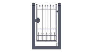 cancello pedonale monoblocco scorrevole