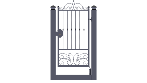 cancello pedonale monoblocco scorrevole