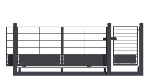 Sliding gates integrale