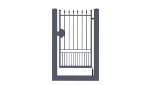 cancello pedonale monoblocco scorrevole