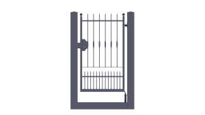 cancello pedonale monoblocco scorrevole