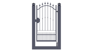 cancello pedonale monoblocco scorrevole